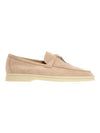Summer Charms Walk Suede Loafers Pink - LORO PIANA - BALAAN.