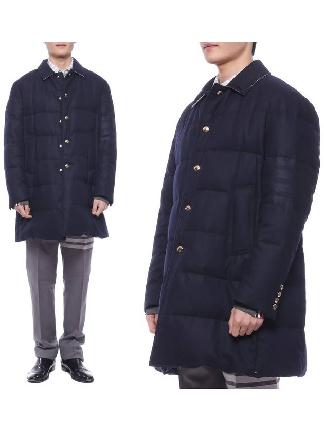 4 Bar Classic Wool Padding Navy - THOM BROWNE - BALAAN 2