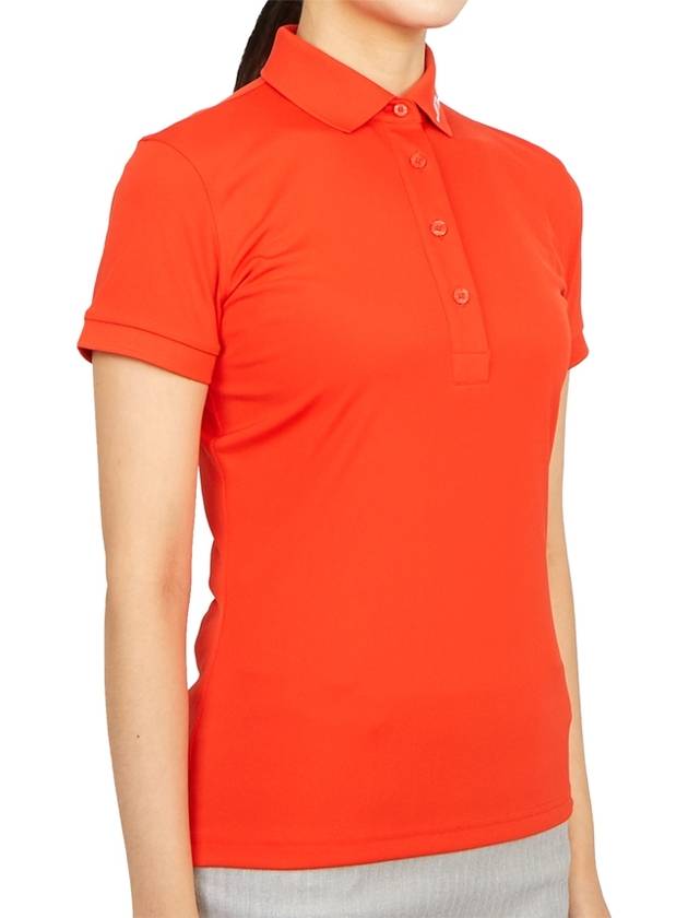 Tour Tech Short Sleeve Polo Shirt Red - J.LINDEBERG - BALAAN 4