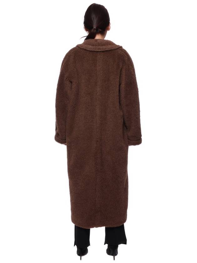 Faust Teddy Bear Alpaca Double Coat Brown - MAX MARA - BALAAN 6