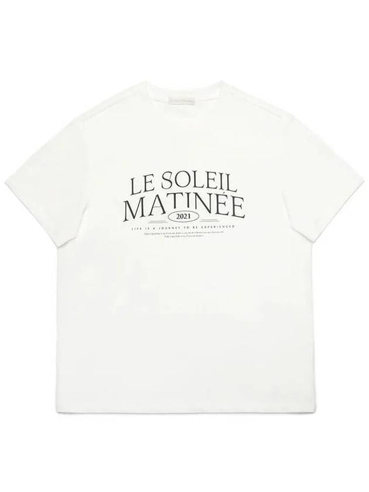 Simple Arch Logo T Shirts OFF WHITE - LE SOLEIL MATINEE - BALAAN 1