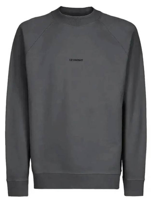 Diagonal Brushed Sweatshirt Grey - CP COMPANY - BALAAN 2