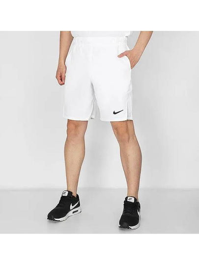 Court Dri-Fit Victory 9 Inch Tennis Shorts White - NIKE - BALAAN 2