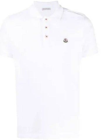 8A00024 Logo Patch Pique Polo Shirt Short Sleeve 271549 1006495 - MONCLER - BALAAN 1