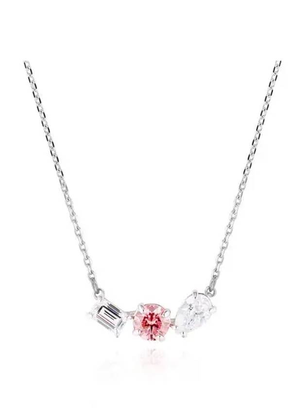 Mesmera Pendant Necklace Pink Silver - SWAROVSKI - BALAAN 4