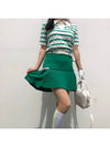 golf knit green bodice punching collar golf knit - LOLOALLOY - BALAAN 4