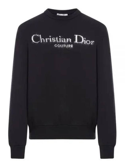 Brushed Effect Couture Sweatershirts Black - DIOR - BALAAN 2