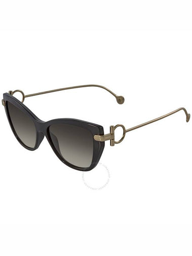 Ferragamo Black Cat Eye Ladies Sunglasses SF928S 001 55 - SALVATORE FERRAGAMO - BALAAN 1