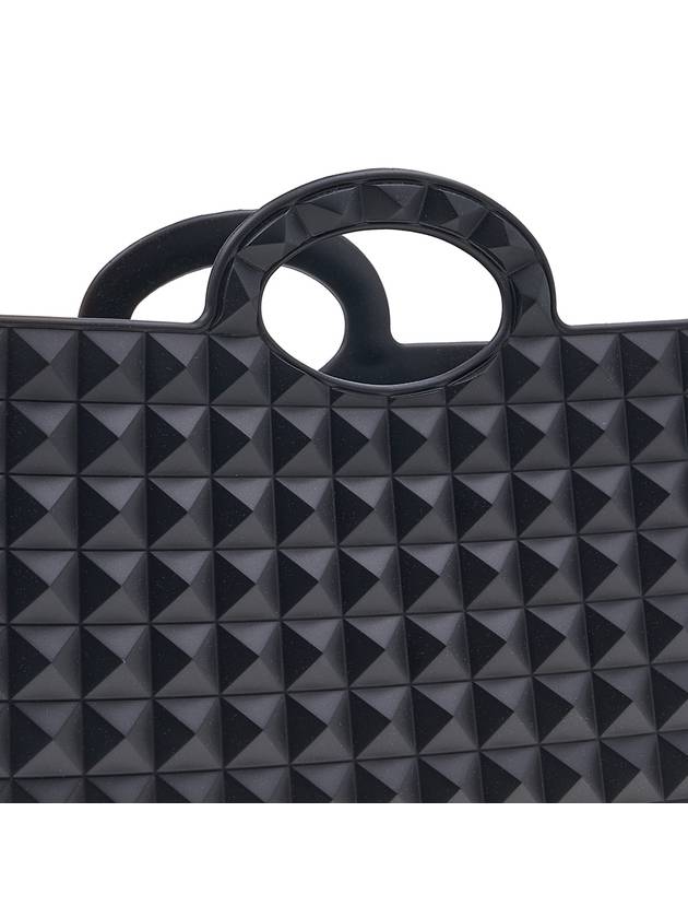 Men's Le Troisi?me Studded Tote Bag Black - VALENTINO - BALAAN.