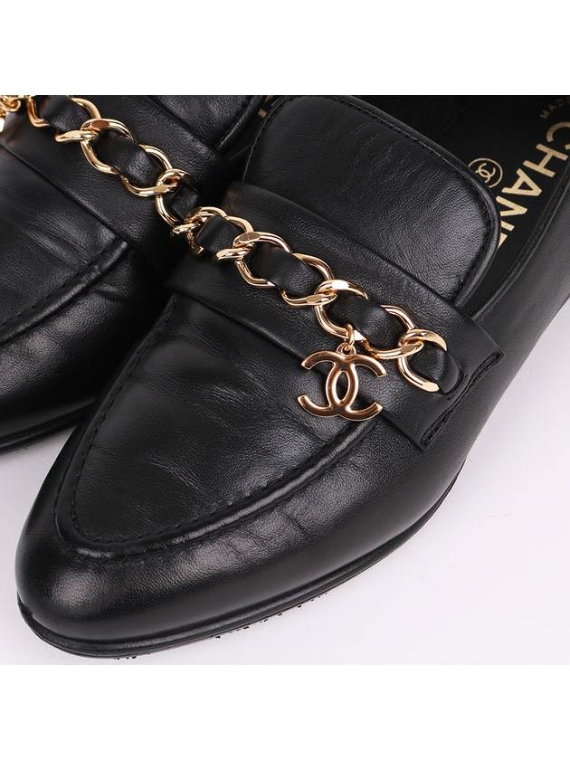 CC logo gold black women s loafers G36420 - CHANEL - BALAAN 2