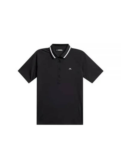 Gunilla Polo Short Sleeve T-Shirt Black - J.LINDEBERG - BALAAN 2