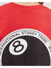 8 ball dot logo short sleeve t shirt red 1904646 - STUSSY - BALAAN 5