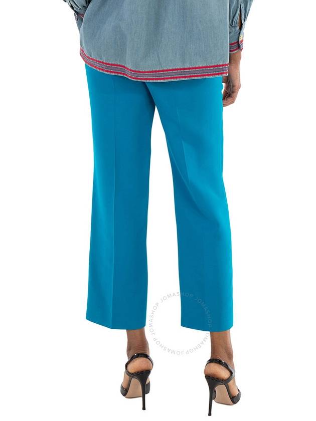 Women's Rag Tailored Straight Pants Blue - GUCCI - BALAAN 4