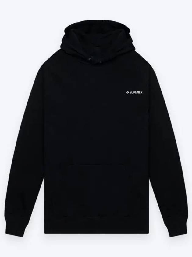 Bailey Basic Hooded Sweatshirt Black - SUPENER - BALAAN 1