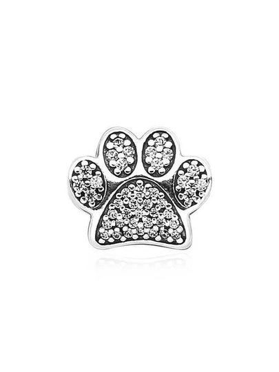 Sparkling Paw Print Bracelet Charm Silver - PANDORA - BALAAN 2