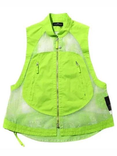 Shadow Project Distorted Ripstop Organza TC Vest Pistachio Green - STONE ISLAND - BALAAN 2