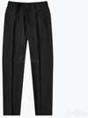 Cigarette Fit Wool Straight Pants Black - AMI - BALAAN 2