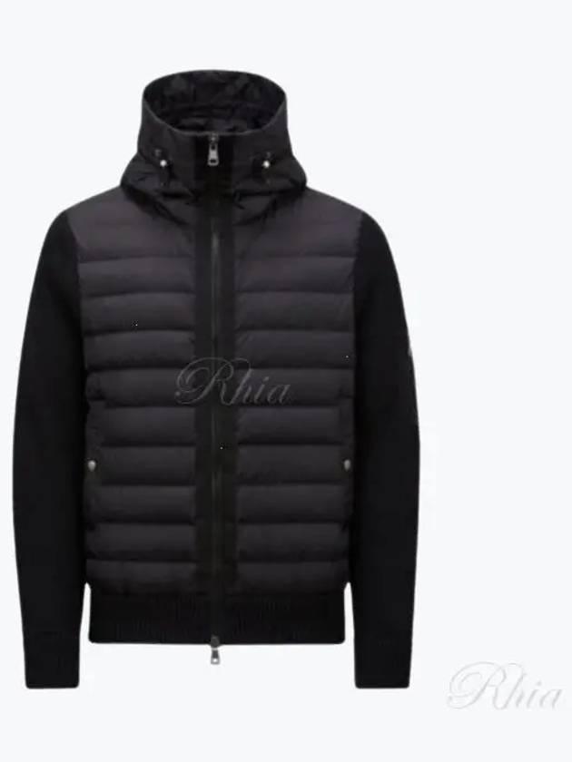 9B50800 A9340 999 padded wool hoodie - MONCLER - BALAAN 1