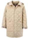 Kids Quilted Coat Pale Stone - BURBERRY - BALAAN 2