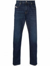 Men's 2019 D-Strukt Straight Jeans Blue - DIESEL - BALAAN 1