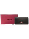 Long Wallet BALEN MYF106 BLACK Men's Long Wallet - BALLY - BALAAN 5