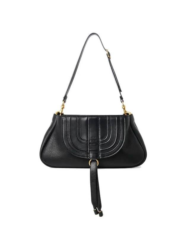 Calfskin Clutch Shoulder Bag Black - CHLOE - BALAAN 1