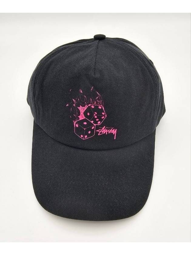 Flame Dice Low Pro Ball Cap Black - STUSSY - BALAAN 4