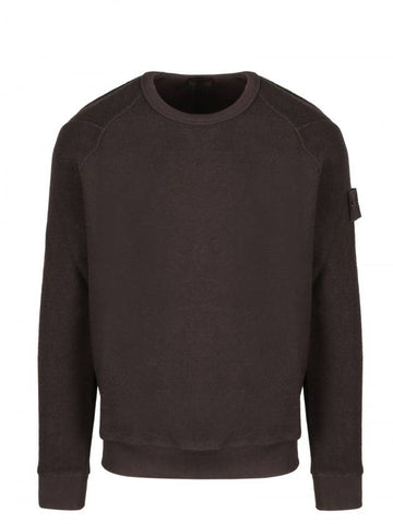 Ghost Piece Crewneck Sweatshirt Brown - STONE ISLAND - BALAAN 1