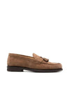 Men's Tassel Detailed Slip-On Loafers Brown - BRUNELLO CUCINELLI - BALAAN 1