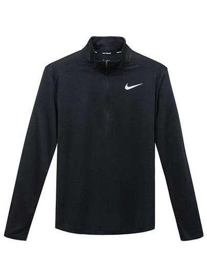 Pacer Dry Fit Half Zip Long Sleeve T-shirt Black - NIKE - BALAAN 2