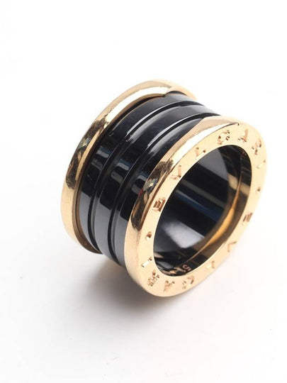 B Zero One 750 Pink Gold Black Ceramic 3 Ring No 11 - BVLGARI - BALAAN 2