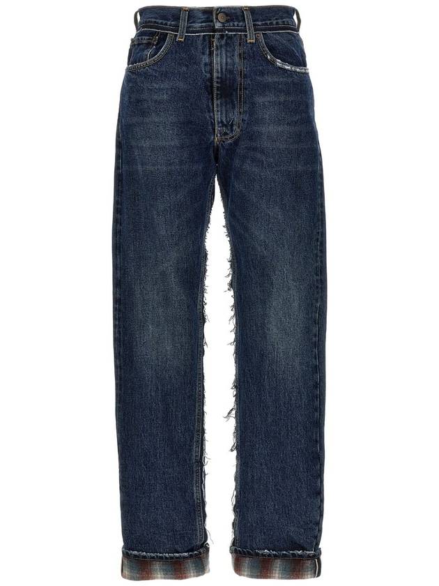 23 fw Cotton Jeans WITH Wool MADRAS Detail S67LA0031STZ092962 B0650503835 - MAISON MARGIELA - BALAAN 2