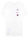 Men's Logo Graphic Print Short Sleeve T-Shirt White - NIKE - BALAAN 1