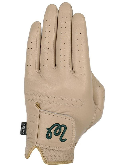 Men s M logo left hand glove BEIGE MAN - MALBON GOLF - BALAAN 1