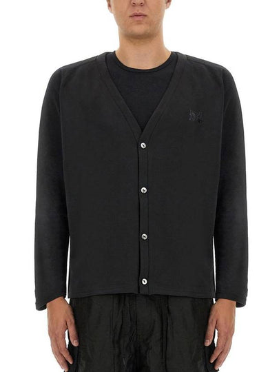 Jersey V-Neck Cardigan Black - NEEDLES - BALAAN 2