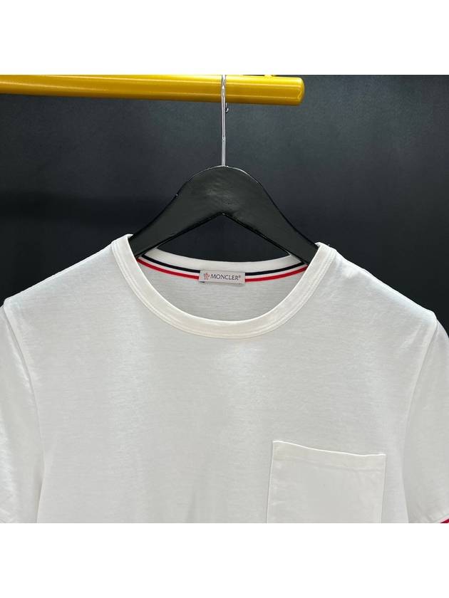 Pocket short sleeve t shirt white S size - MONCLER - BALAAN 4