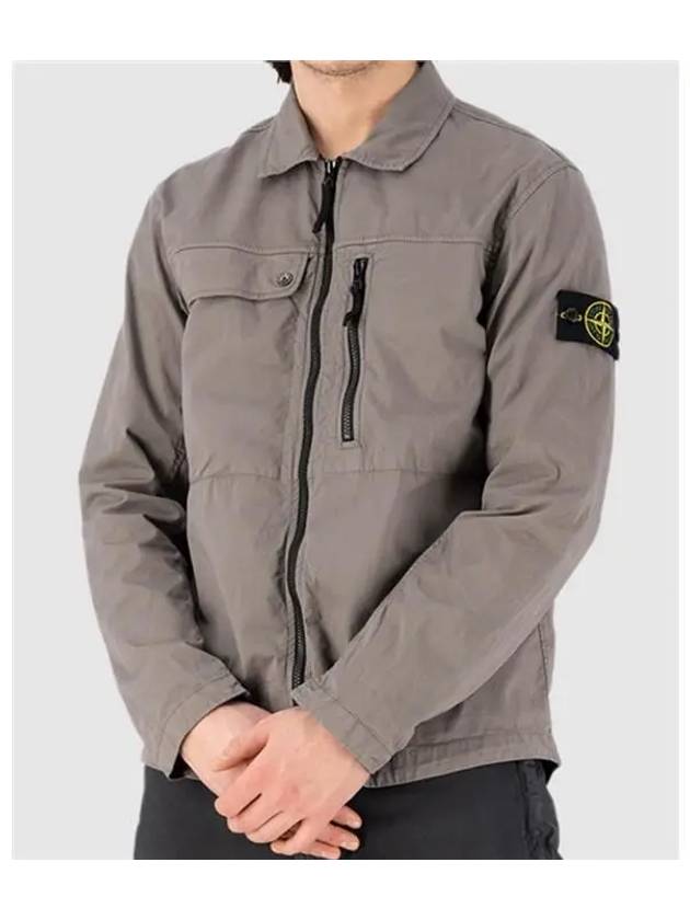 Supima Cotton Twill Stretch-TC Jacket Brown - STONE ISLAND - BALAAN 5