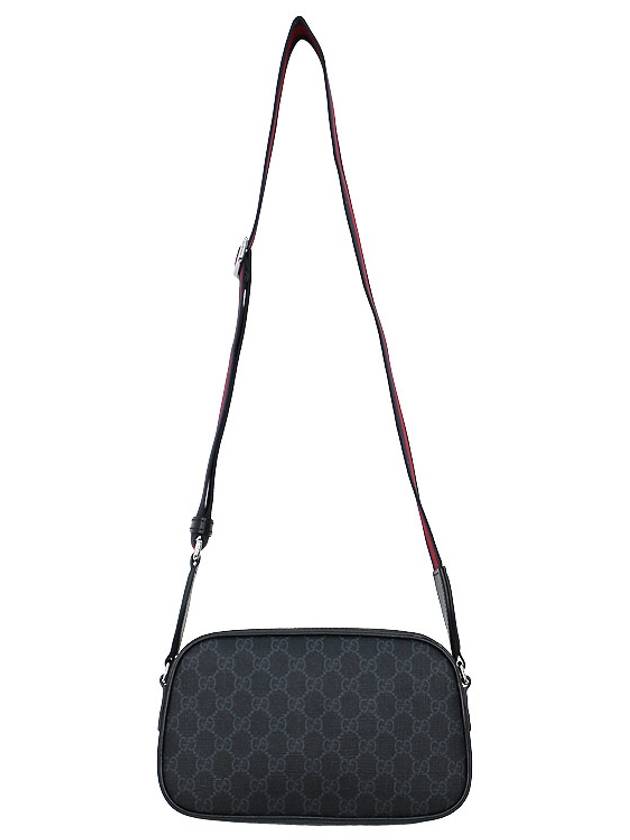 GG Supreme Fabric Leather Cross Bag Black - GUCCI - BALAAN 4