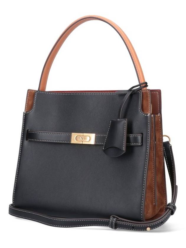 Lee Radziwill Small Double Tote Bag Black - TORY BURCH - BALAAN 3