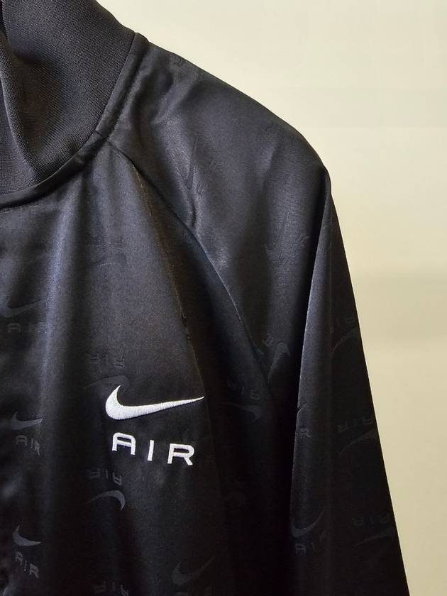 Air Full Zip Satin Jacket Black - NIKE - BALAAN 4