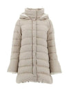 Arendelle Lady Faux Fur Down Padding Light Beige - HERNO - BALAAN 3