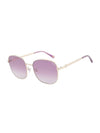 Eyewear Square Metal Sunglasses Purple - ANNA SUI - BALAAN 1