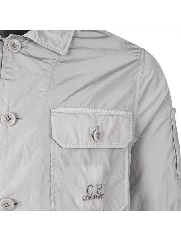 Chrome R Pocket Over Long Sleeve Shirt Grey - CP COMPANY - BALAAN 5