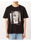 Bluetooth Print Short Sleeve T-Shirt Black - NEIL BARRETT - BALAAN 4