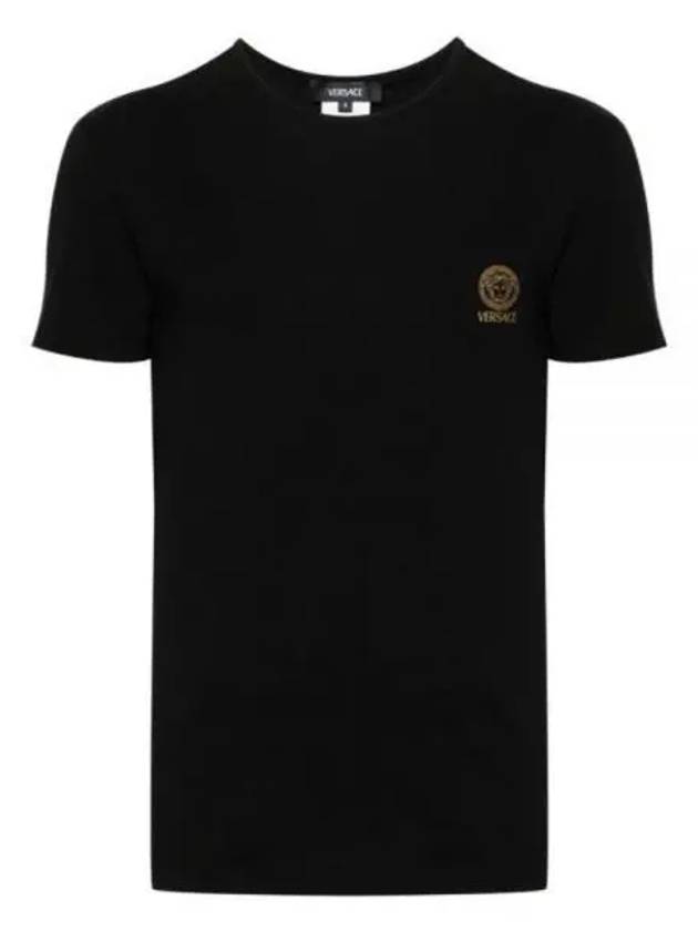 Medusa Logo Print Under Short Sleeve T-Shirt Black - VERSACE - BALAAN 2