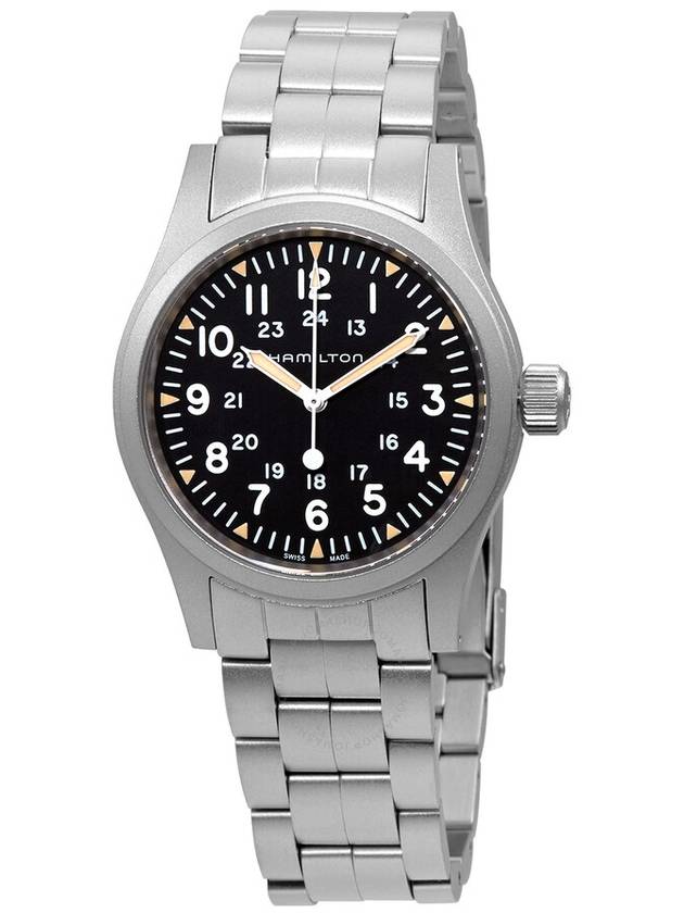 Khaki Field Mechanical Metal Watch Silver - HAMILTON - BALAAN 2