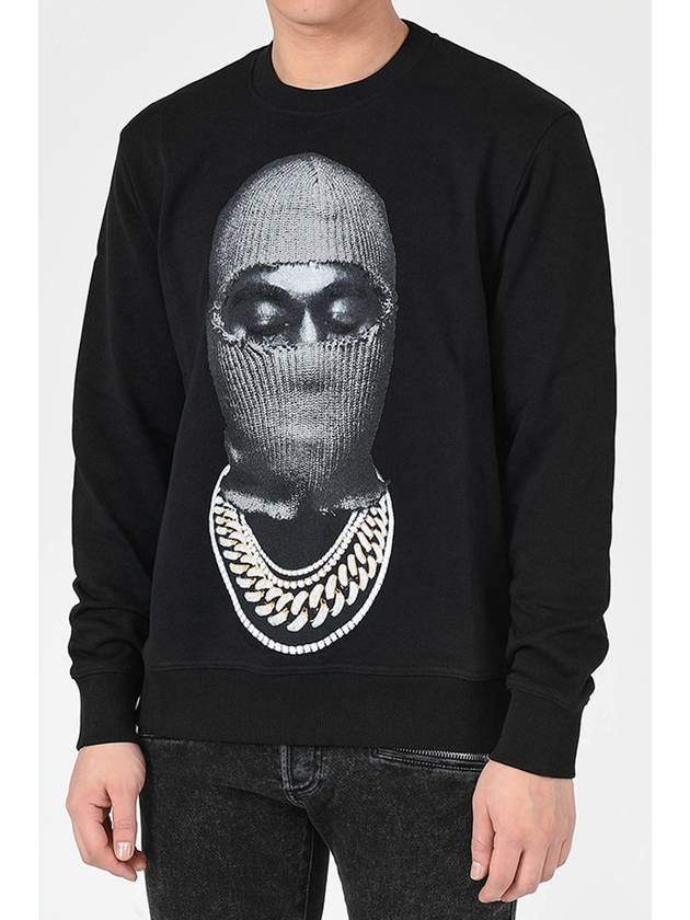 NUW21243 Black and White Mask Sweatshirt 009 - IH NOM UH NIT - BALAAN 1