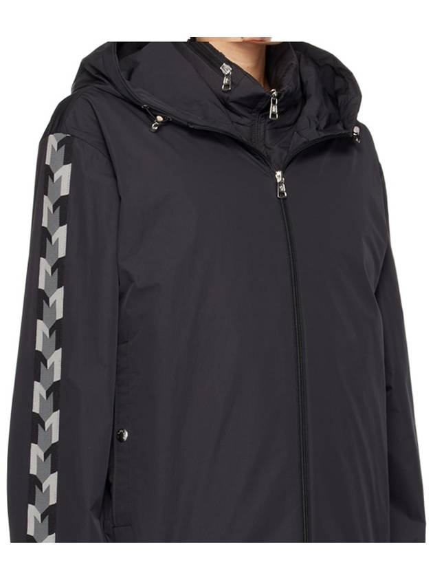 Moyse Logo Zip-Up Hoodie Black - MONCLER - BALAAN 6