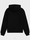 Loose Cotton Fleece Hoodie Black - CELINE - BALAAN 5