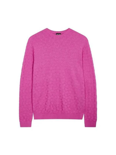 Men s multi tissue crewneck knit dark pink 270698 - GIORGIO ARMANI - BALAAN 1